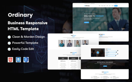 Ordinary – Business Responsive Website Template