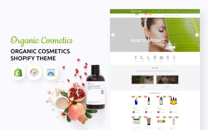 Organic Cosmetics Shopify Theme