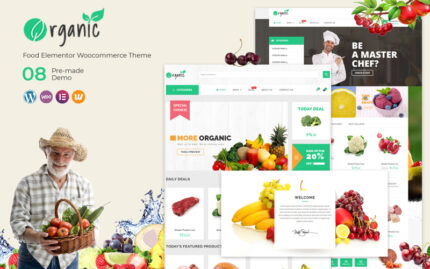 Organic - Food Elementor WooCommerce Theme