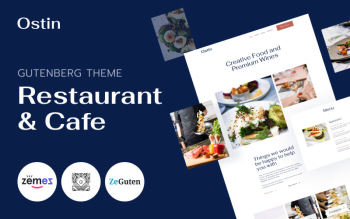 Ostin - Restaurant WordPress Theme for Gutenberg WordPress Theme