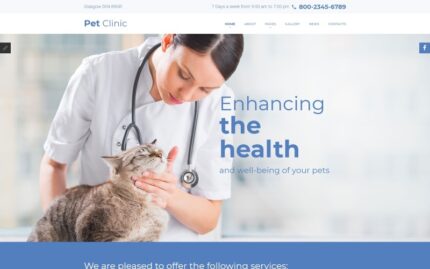 Pet Clinic - Vet Medicine Responsive Joomla Template