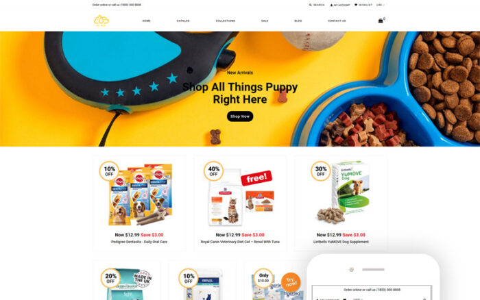 Pet Shop Multipage Multipage Shopify Theme