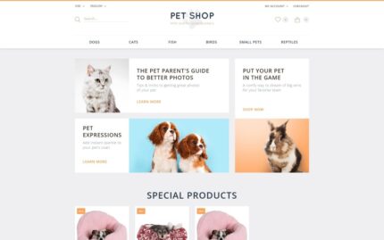 Pet Shop OpenCart Template