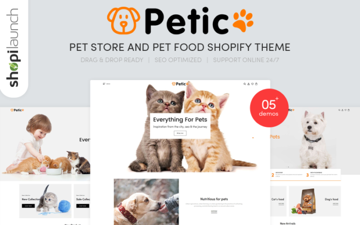 Petic - Pet Store and Pet Food Responsive Shopify Theme