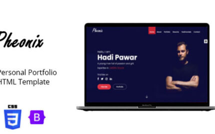 Pheonix - Personal Portfolio HTML Template - Resume Template Landing Page Template