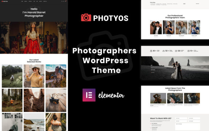 Photyos - Photographers WordPress Theme