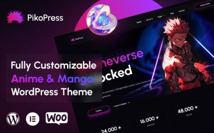 PikoPress - Anime and Manga WordPress Theme