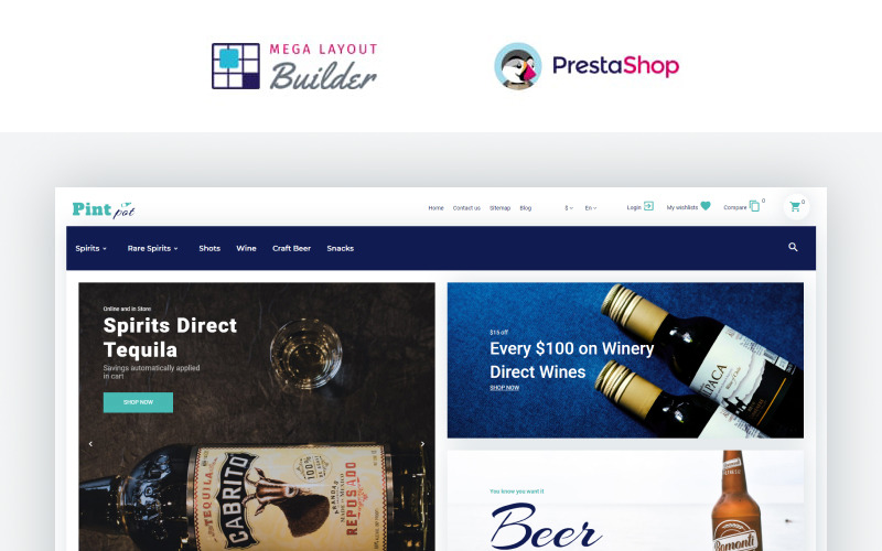 PintPot - Drinks and Beverages Store PrestaShop Theme