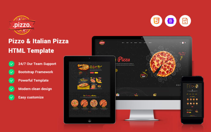 Pizzo - Italian Pizza Website Template