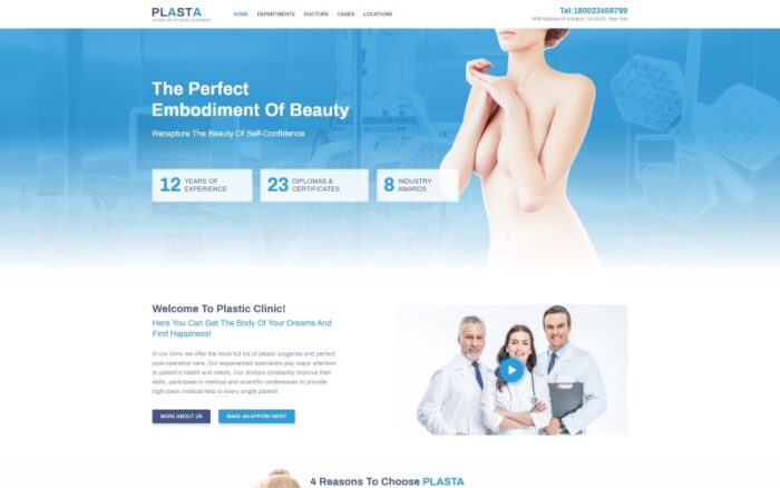 Plasta - Medical WordPress Elementor Theme WordPress Theme