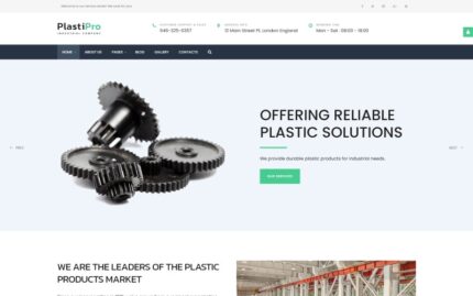 PlastiPro - Industrial Responsive Joomla Template