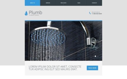 Plumbing Responsive Website Template