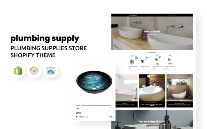 Plumbing Supply - Plumbing Supplies Store Shopify Theme