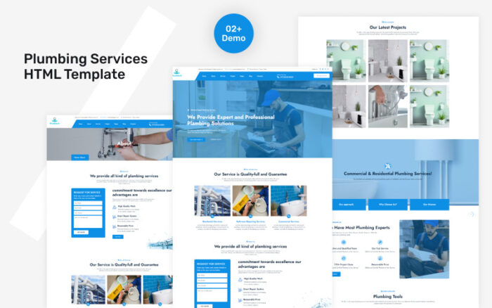 Plumbtech-Plumbing Services HTML Template Website Template