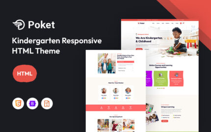 Poket – Kindergarten and or Primary School Responsive Website Template