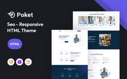 Poket – SEO Responsive Website Template