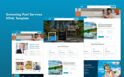 Pools-Swimming Pool Services HTML Template Website Template