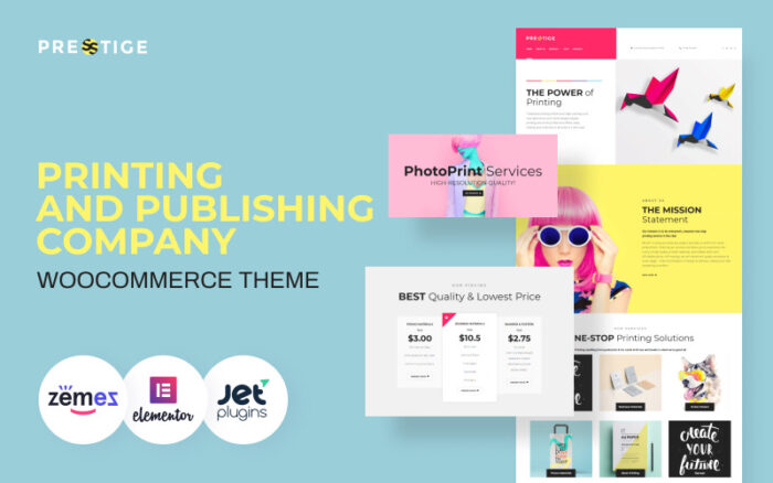 Presstige - Digital Printing Company Responsive WordPress Theme