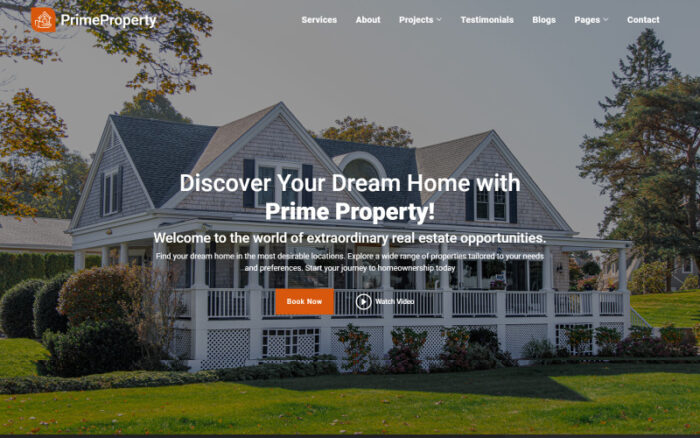 PrimeProperty - Real Estate Agency Multipurpose Website Template