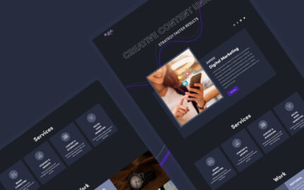 Pritiko - Digital Agency Landing page Landing Page Template