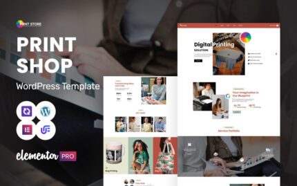 Prnt Store - Print Shop, Digital Printing And Custom Printing Services WordPress Elementor Theme WordPress Theme