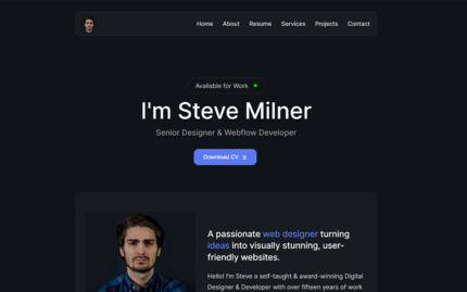 Probio - Creative Portfolio / Resume Html Template Landing Page Template