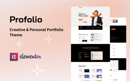 Profolio - Creative & Personal Portfolio Theme WordPress Theme