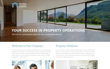 Property Management Responsive Website Template