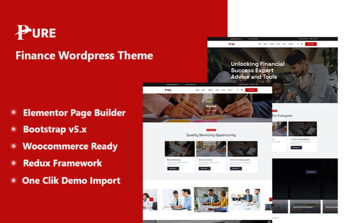 Pure - Finance Wordpress Theme WordPress Theme