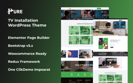 Pure - Tv Installation Wordpress Theme WordPress Theme