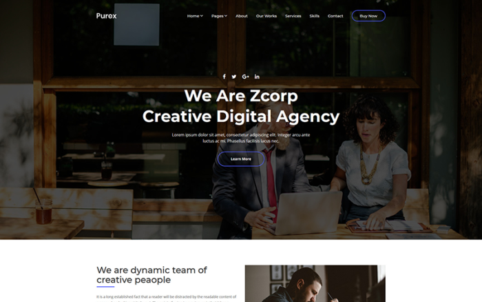 Purex - Creative Agency Website Template