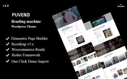 Puvend - Vending Machine Wordpress Theme WordPress Theme