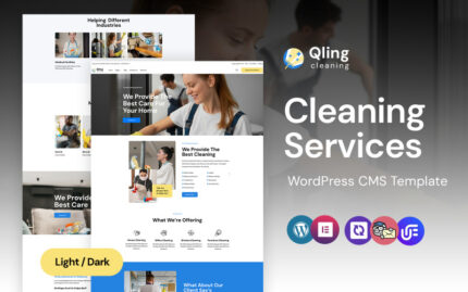 Qling - Cleaning Services WordPress Elementor Theme WordPress Theme