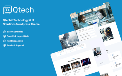 qtechit - Technology & IT Solutions WordPress Theme