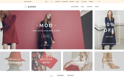 Queen - Fashion Store OpenCart Template