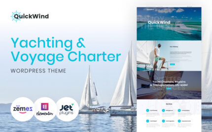 QuickWind - WordPress Yacht Charter Theme WordPress Theme