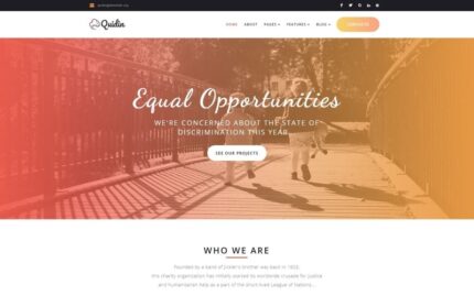 Quidin - Charity Fully Responsive WordPress Theme