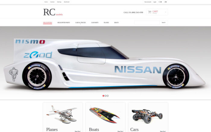 Radio Control Hobby Shop PrestaShop Theme