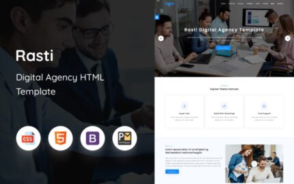 Rasti - Digital Agency HTML Template Website Template