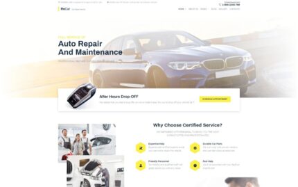 ReCar - Auto Repair Multipage Clean Joomla Template