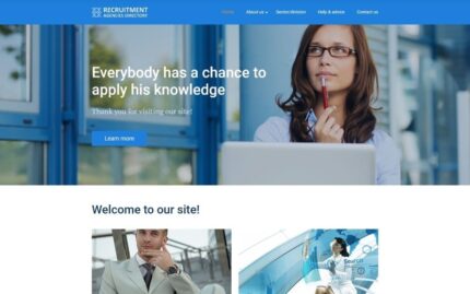 Recruit Website Template