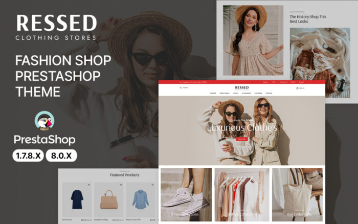 Ressed Fashion and Clothes PrestaShop Theme