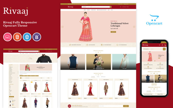 Rivaaj - Wedding Responsive OpenCart Template