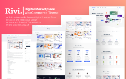 Rivi - Digital Marketplace WooCommerce Theme