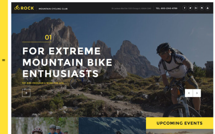 Rock - Mountain Cycling Club Responsive Website Template