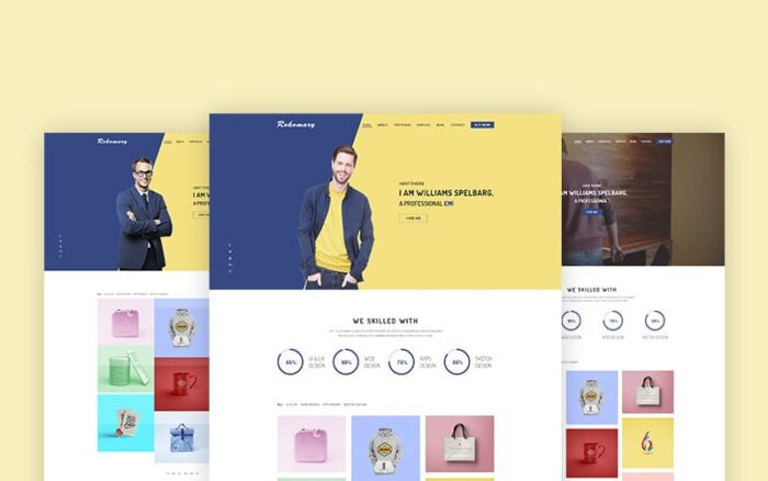 Rokomary - Creative Portfolio Bootstrap5 Website Template