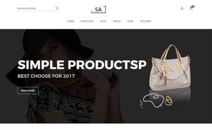 Sa - Minimalist eCommerce Website Template