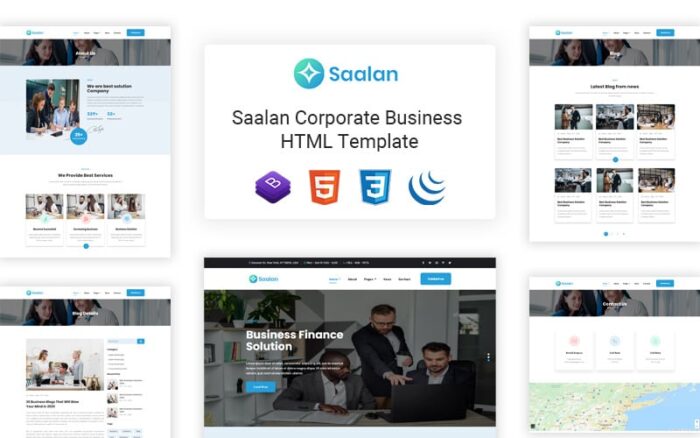 Saalan - Responsive Multipurpose Corporate Business Website Template