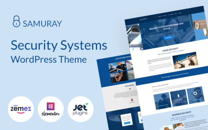 Samuray - Elementor-based security WordPress Theme