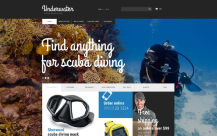 Scuba Diving Equipment PrestaShop Theme